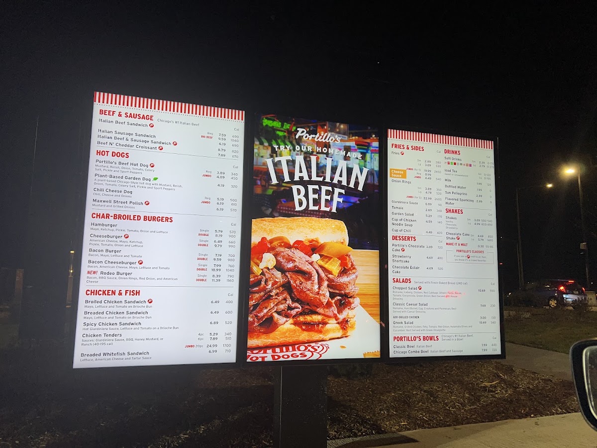 Menu Portillo's Algonquin-5