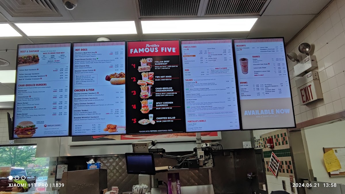 Menu Portillo's Batavia-8