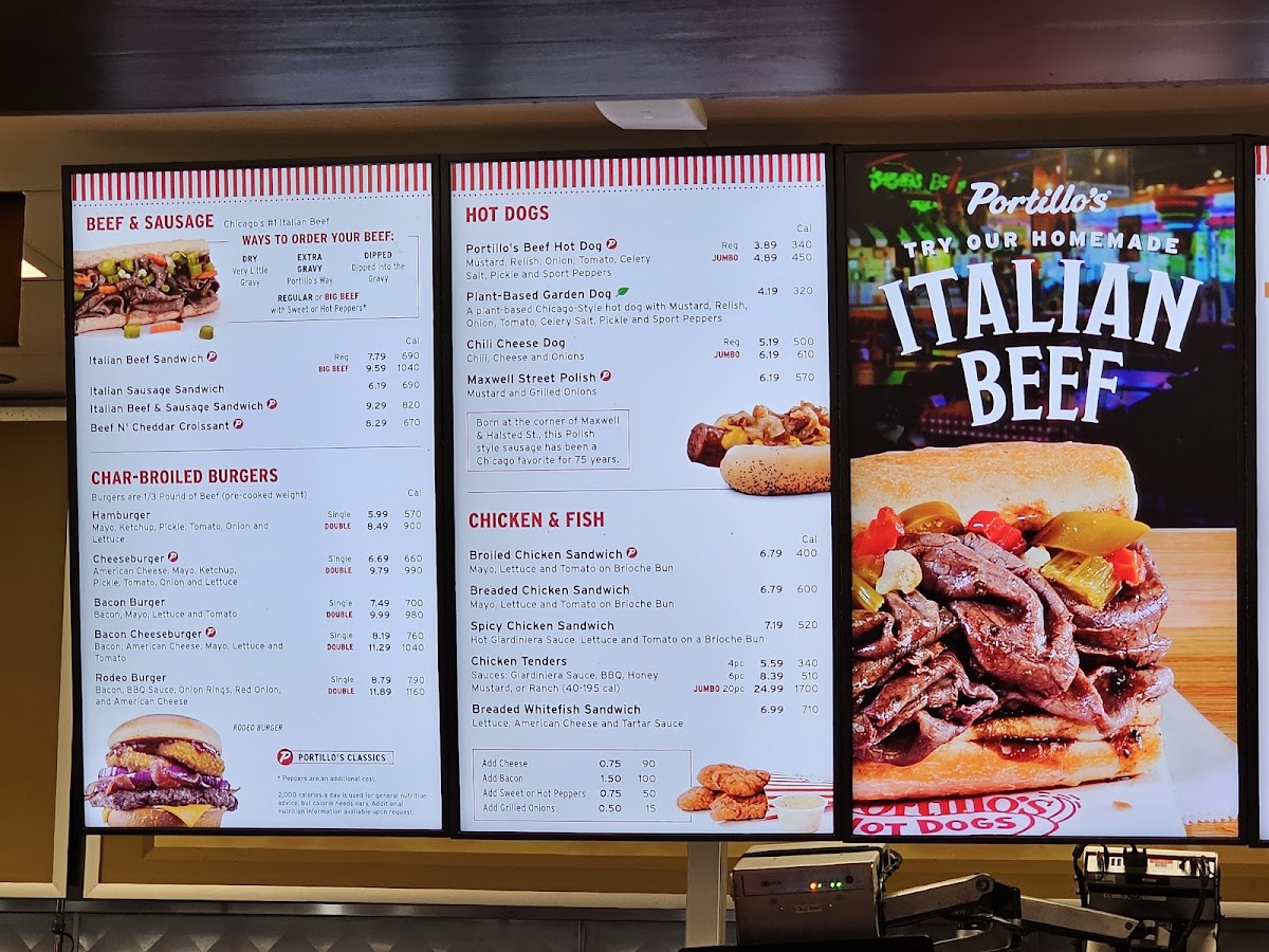 Menu Portillo's Champaign-2