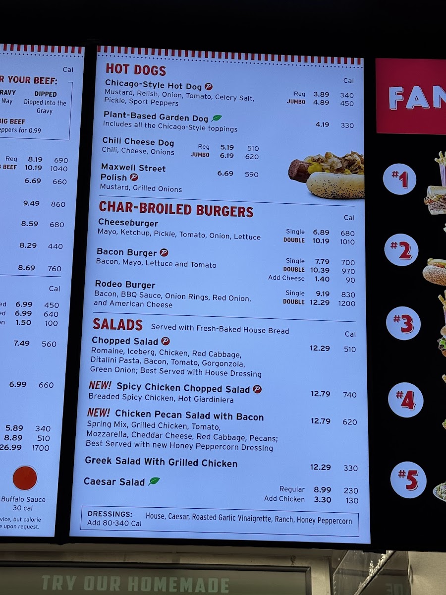 Menu Portillo's Mansfield-4