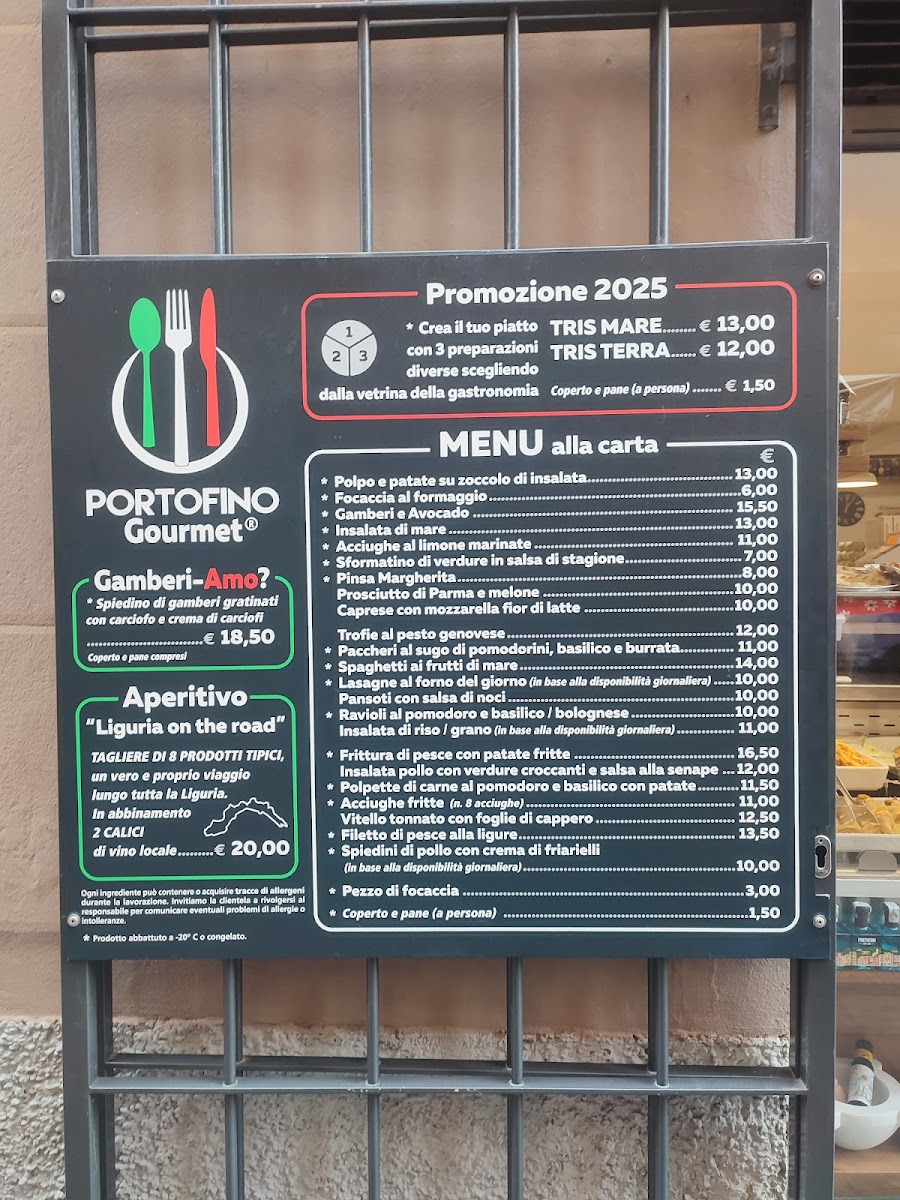 Menu Portofino Gourmet Ristorante-1
