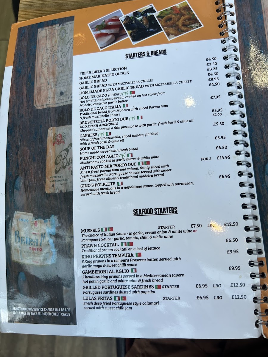 Menu Porto's-5