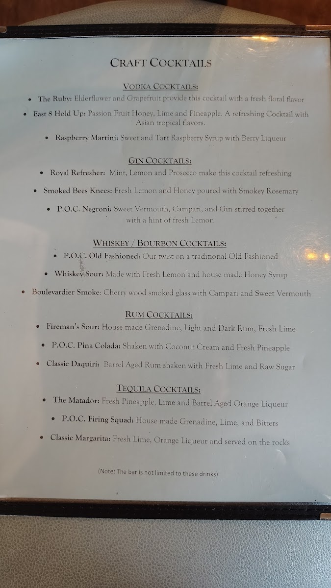 Menu Ports Of Call-1
