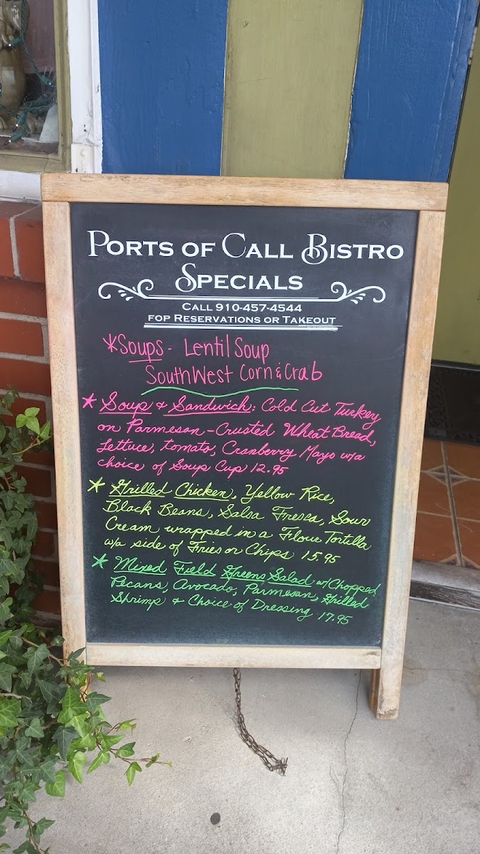 Menu Ports Of Call-9