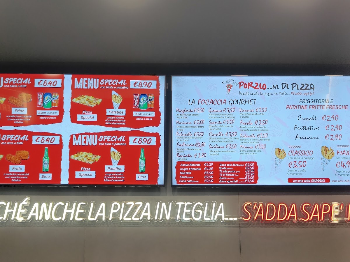 Menu Porzio...ni Di Pizza-2