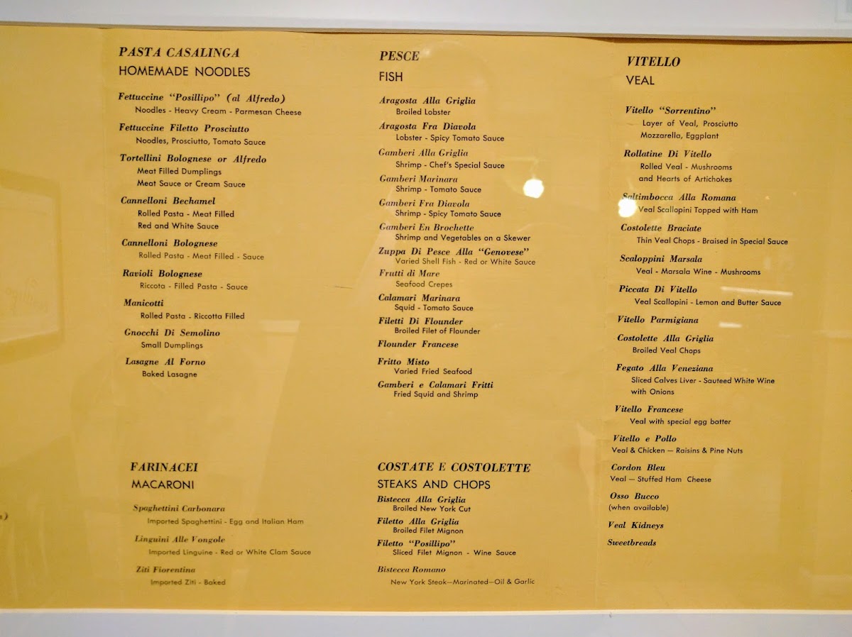 Menu Posillipo Italian Restaurant & Bar-2