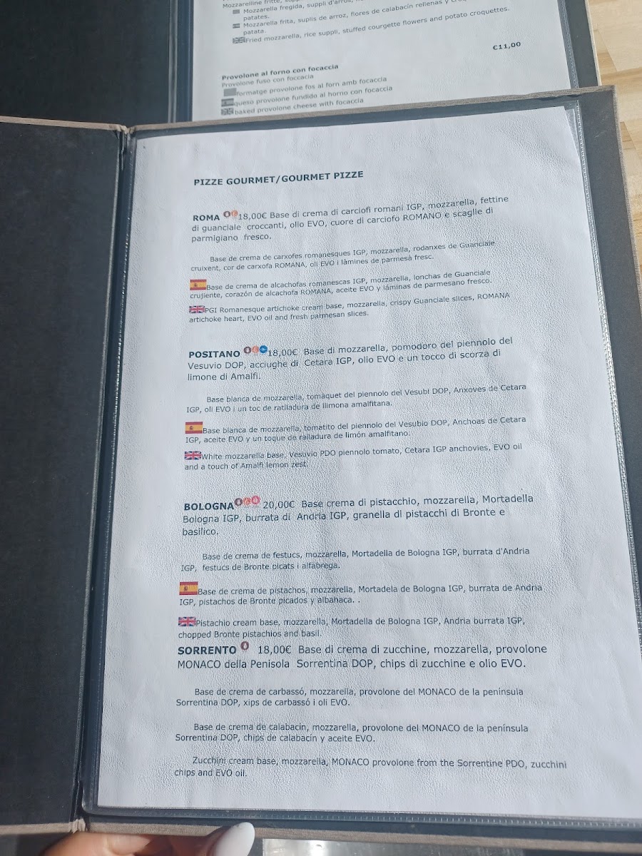 Menu Positano By Port Ginesta Ristorante Pizzeria-2