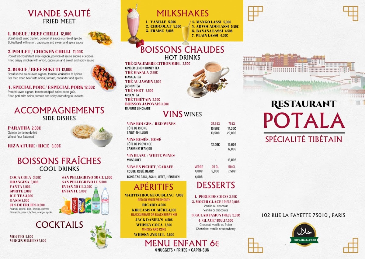 Menu Potala Restaurant-2