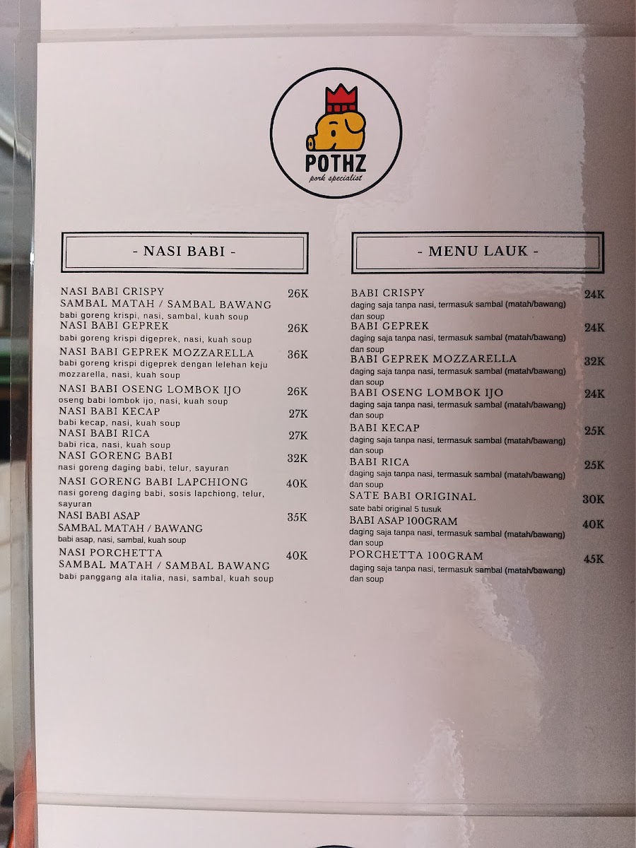 Menu Pothz-7