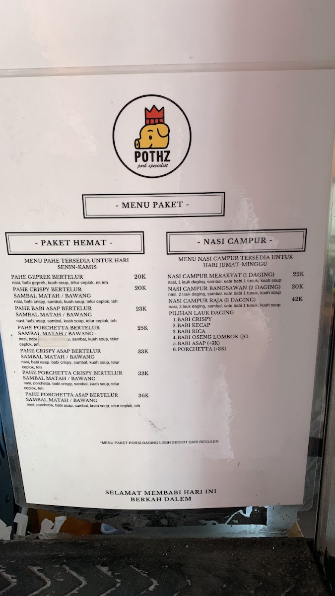 Menu Pothz-8