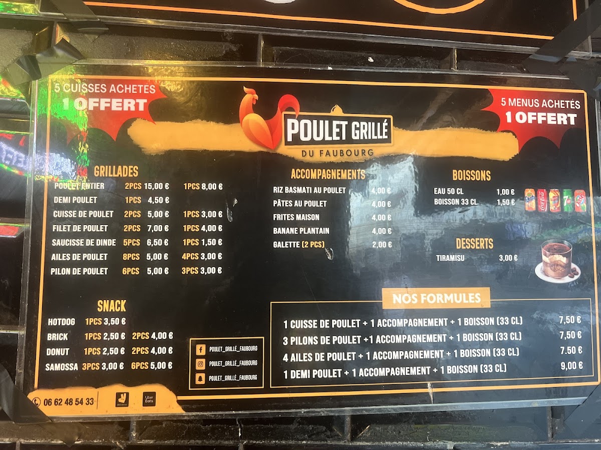 Menu Poulet Grillé Du Faubourg-1