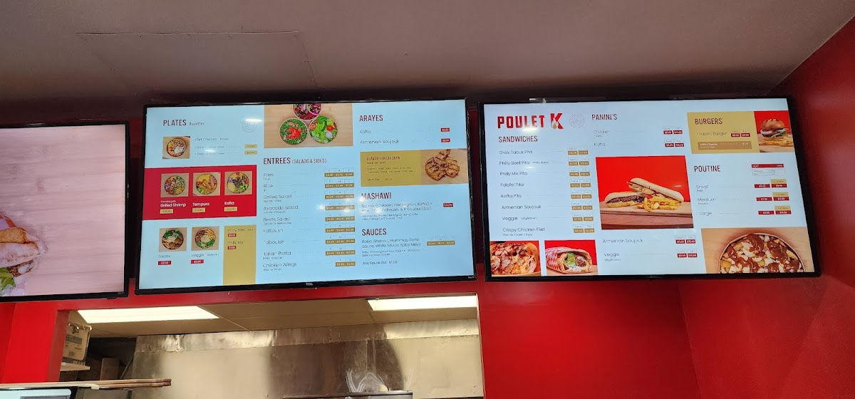 Menu Poulet K-3