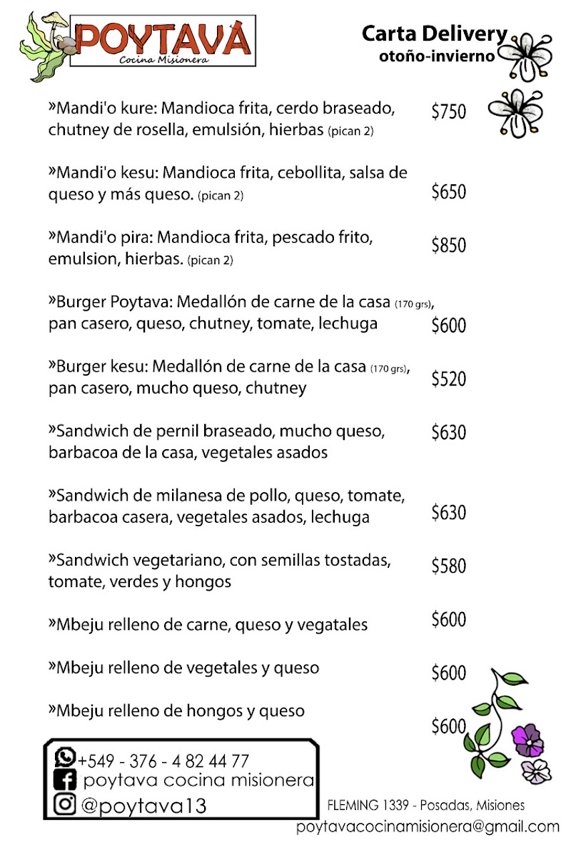 Menu Poytava, Cocina Misionera-4