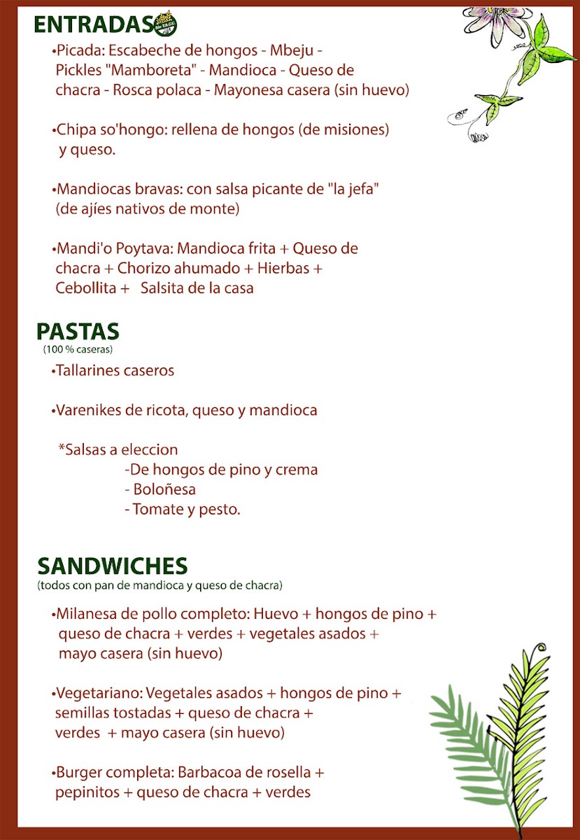 Menu Poytava, Cocina Misionera-6