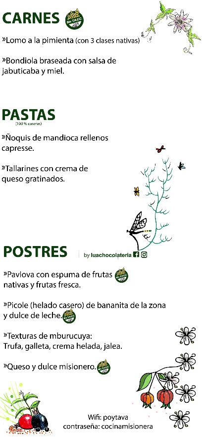 Menu Poytava, Cocina Misionera-7