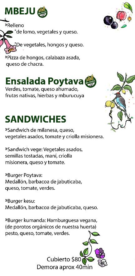 Menu Poytava, Cocina Misionera-8