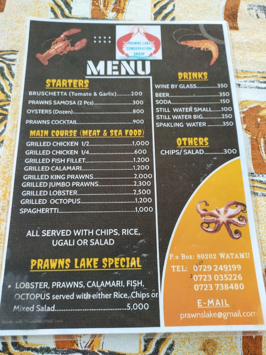 Menu Prawn's Lake Conservation Project-1