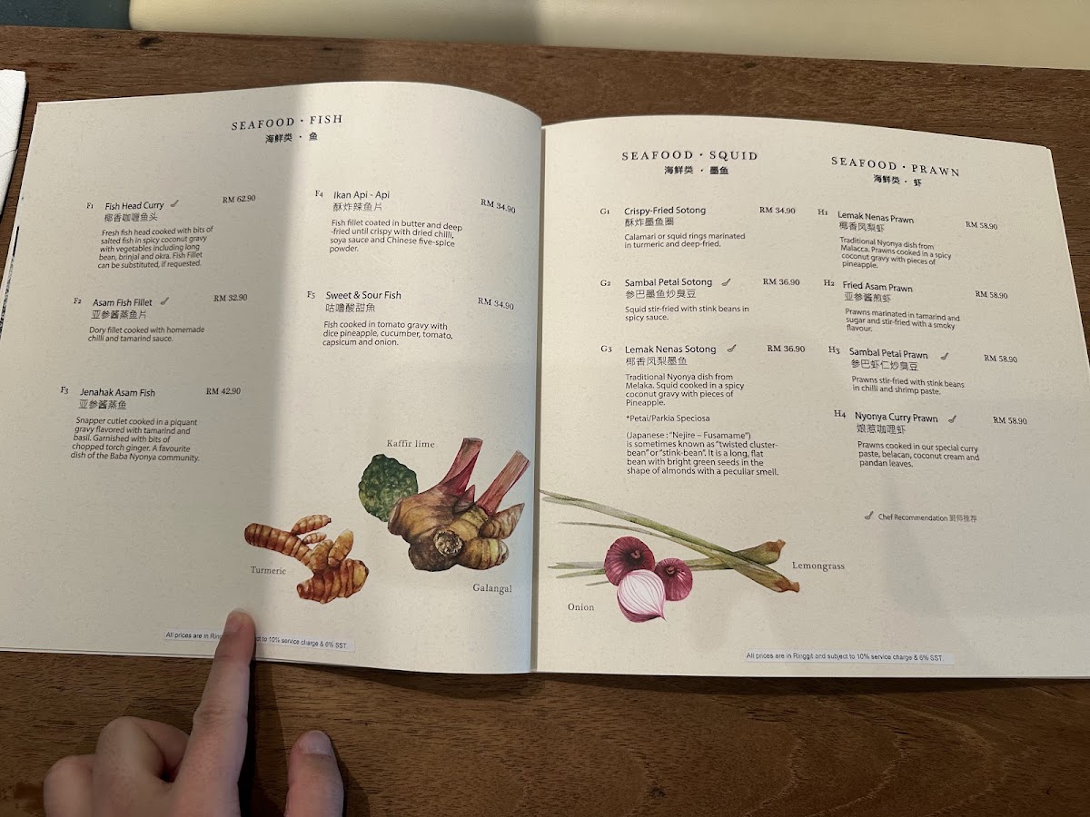 Menu Precious Old China-3