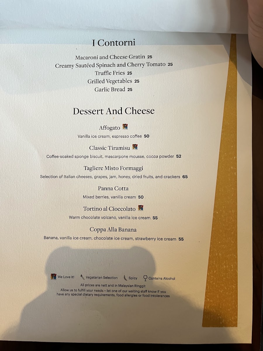 Menu Prego - The Westin Desaru Coast Resort-1