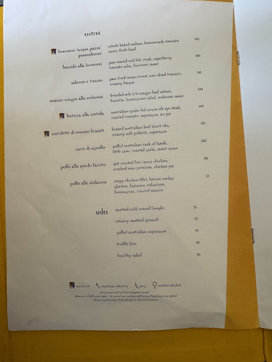 Menu Prego - The Westin Desaru Coast Resort-10