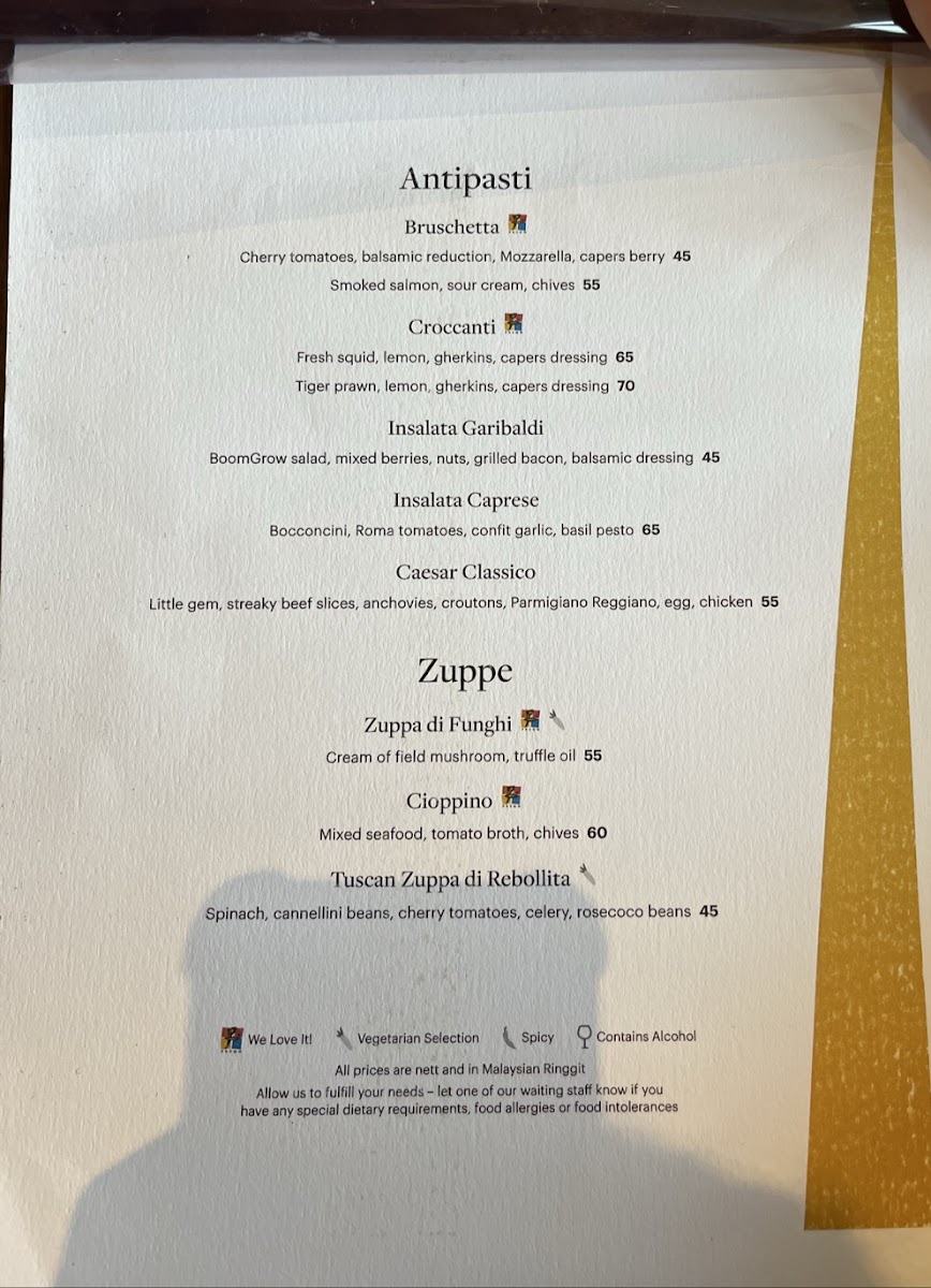 Menu Prego - The Westin Desaru Coast Resort-5