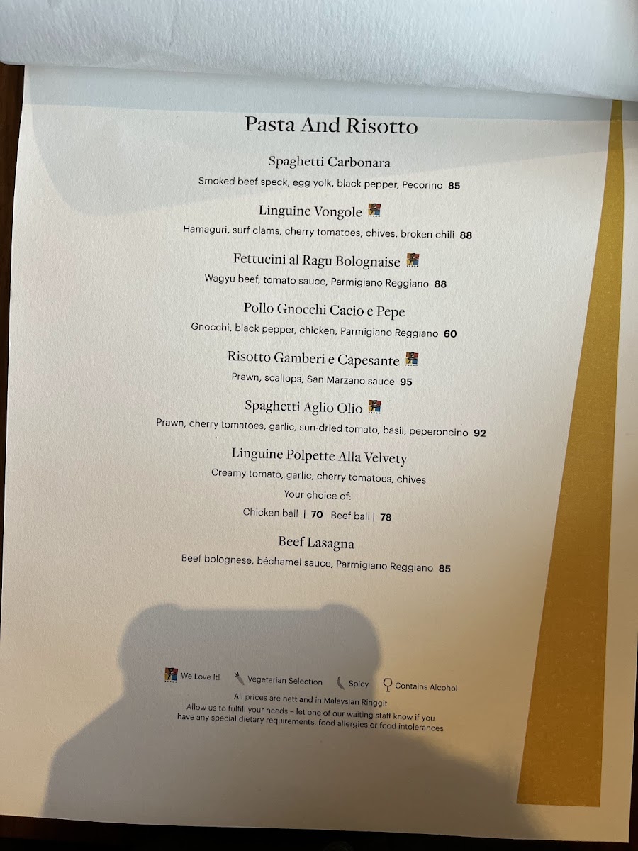 Menu Prego - The Westin Desaru Coast Resort-6
