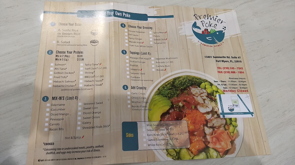 Menu Premier Poke-6