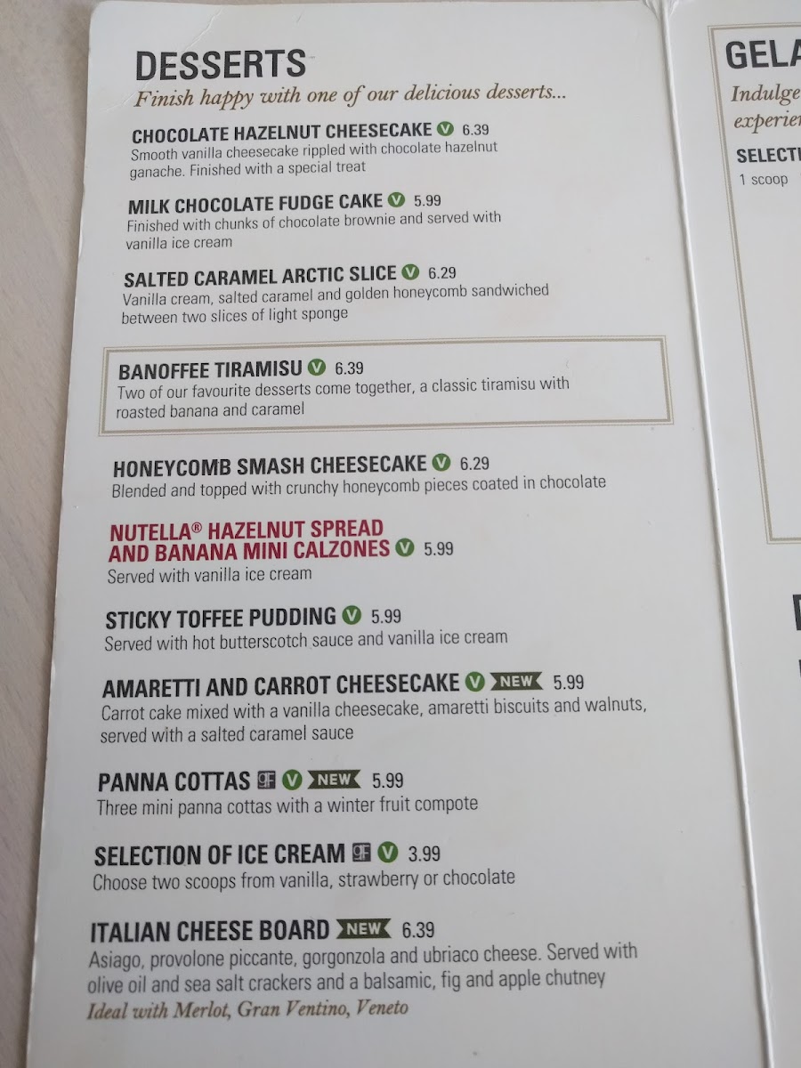 Menu Prezzo Italian Restaurant Ware-1
