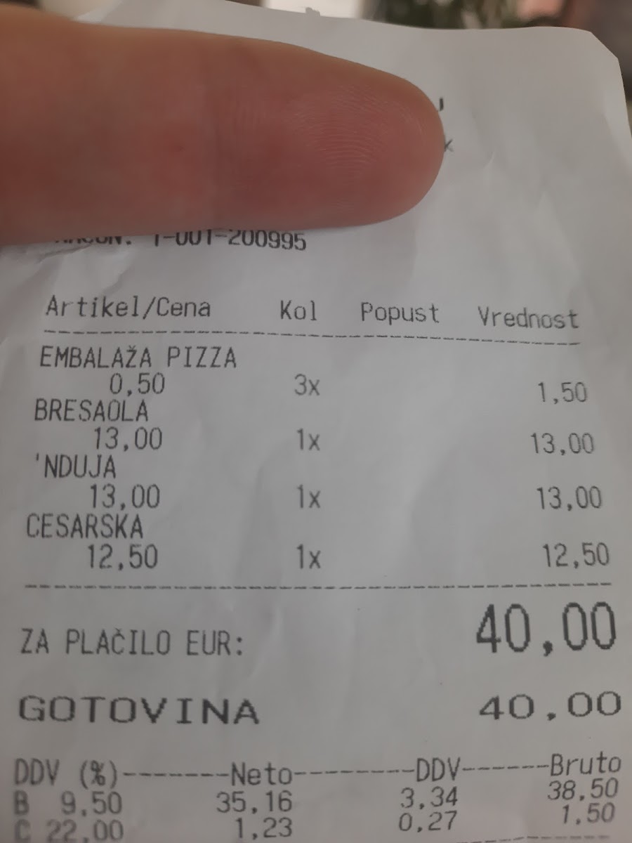 Menu Pri Cesarju, Neapolitan Pizzeria-10