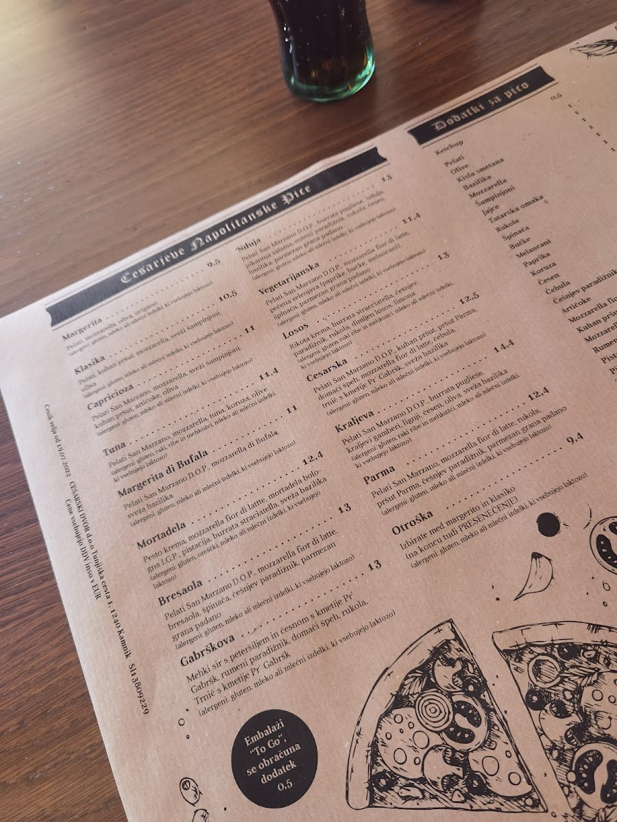 Menu Pri Cesarju, Neapolitan Pizzeria-3