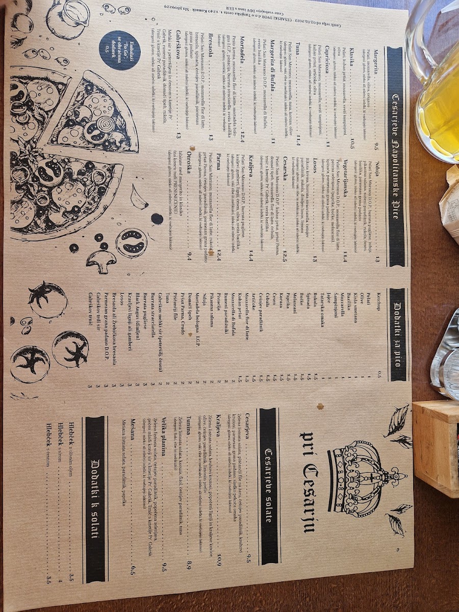 Menu Pri Cesarju, Neapolitan Pizzeria-6