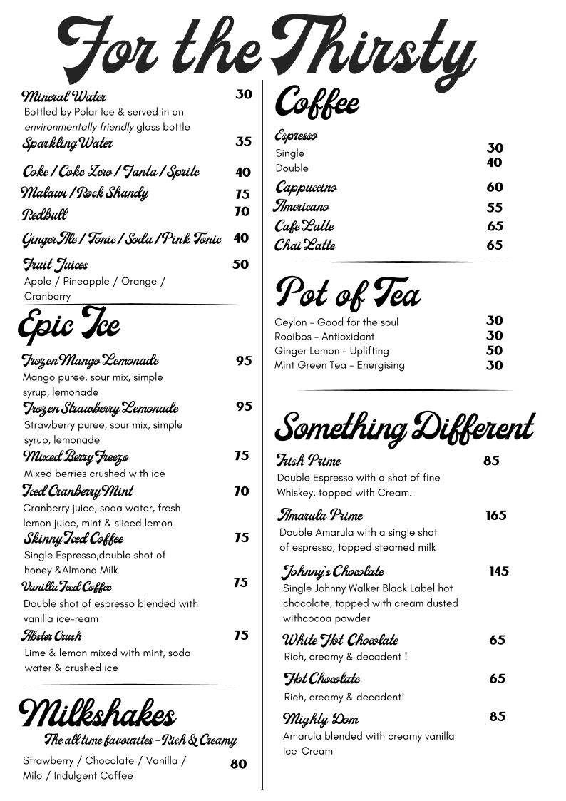 Menu Prime Joint | Eastpark Mall-1