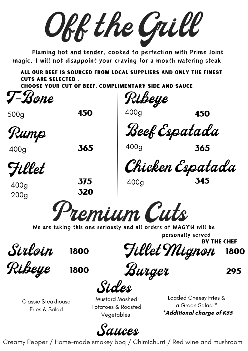 Menu Prime Joint | Eastpark Mall-7