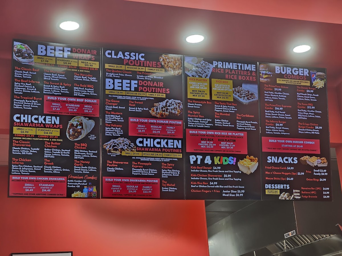 Menu Primetime Donair & Poutine-1