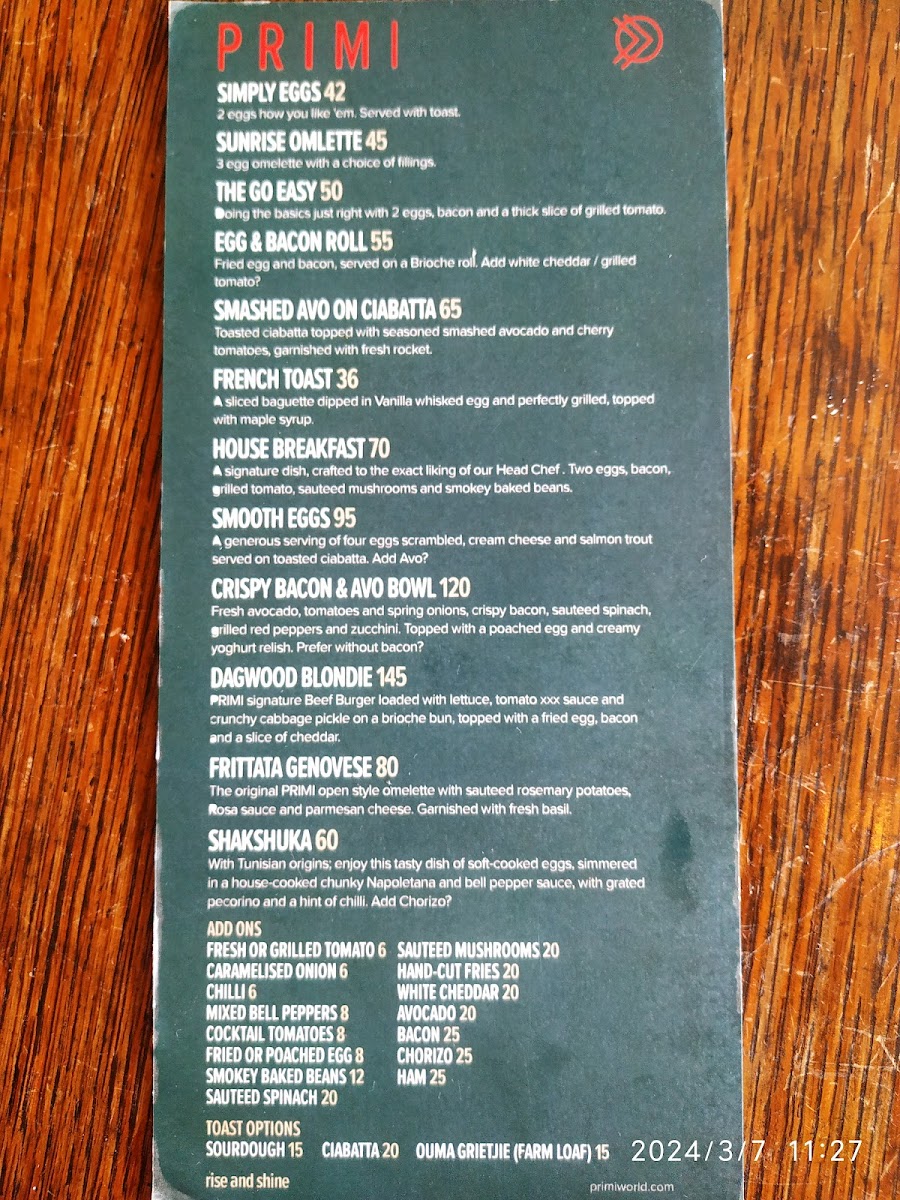 Menu Primi Camps Bay-2
