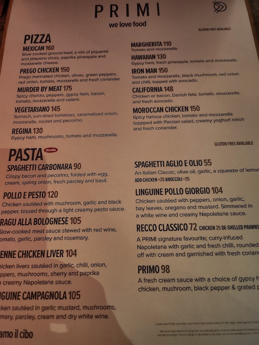 Menu Primi Century City-3