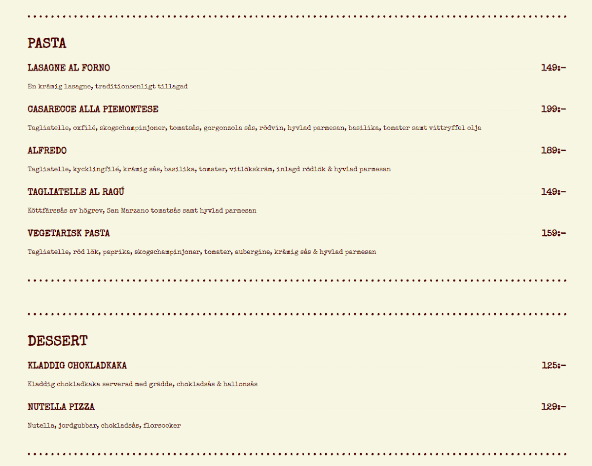 Menu Primo Il Forno-1