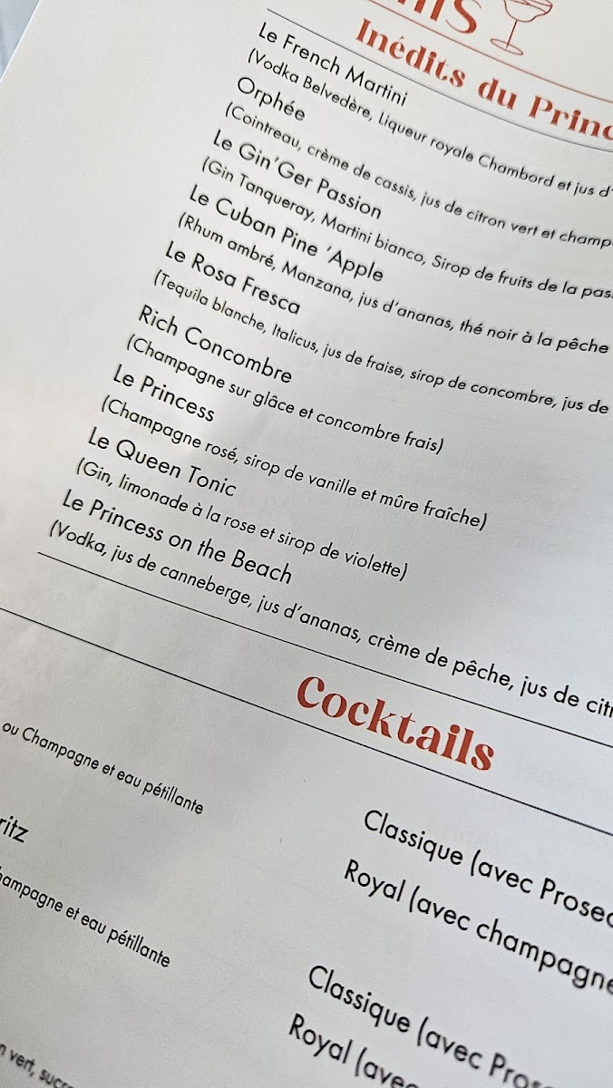 Menu Princess Elizabeth-10