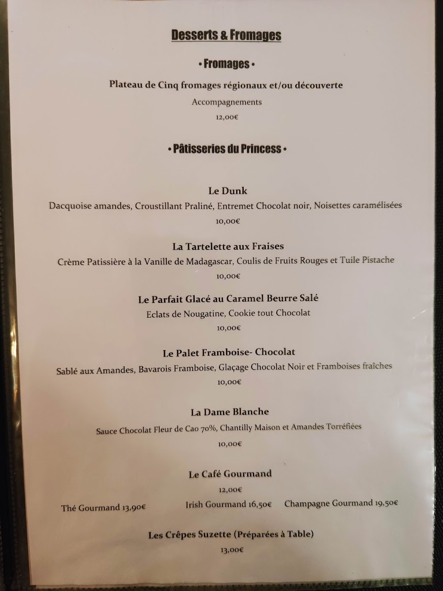 Menu Princess Elizabeth-9