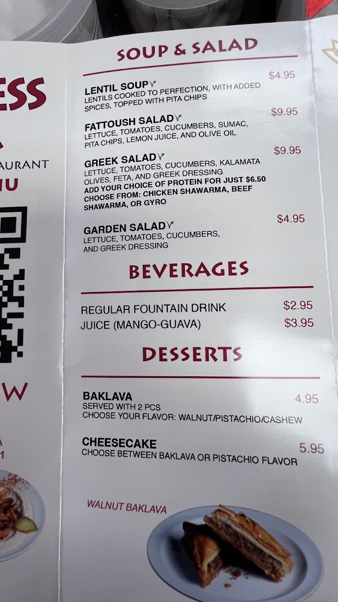 Menu Princess Pita Mediterranean Restaurant & Catering-4