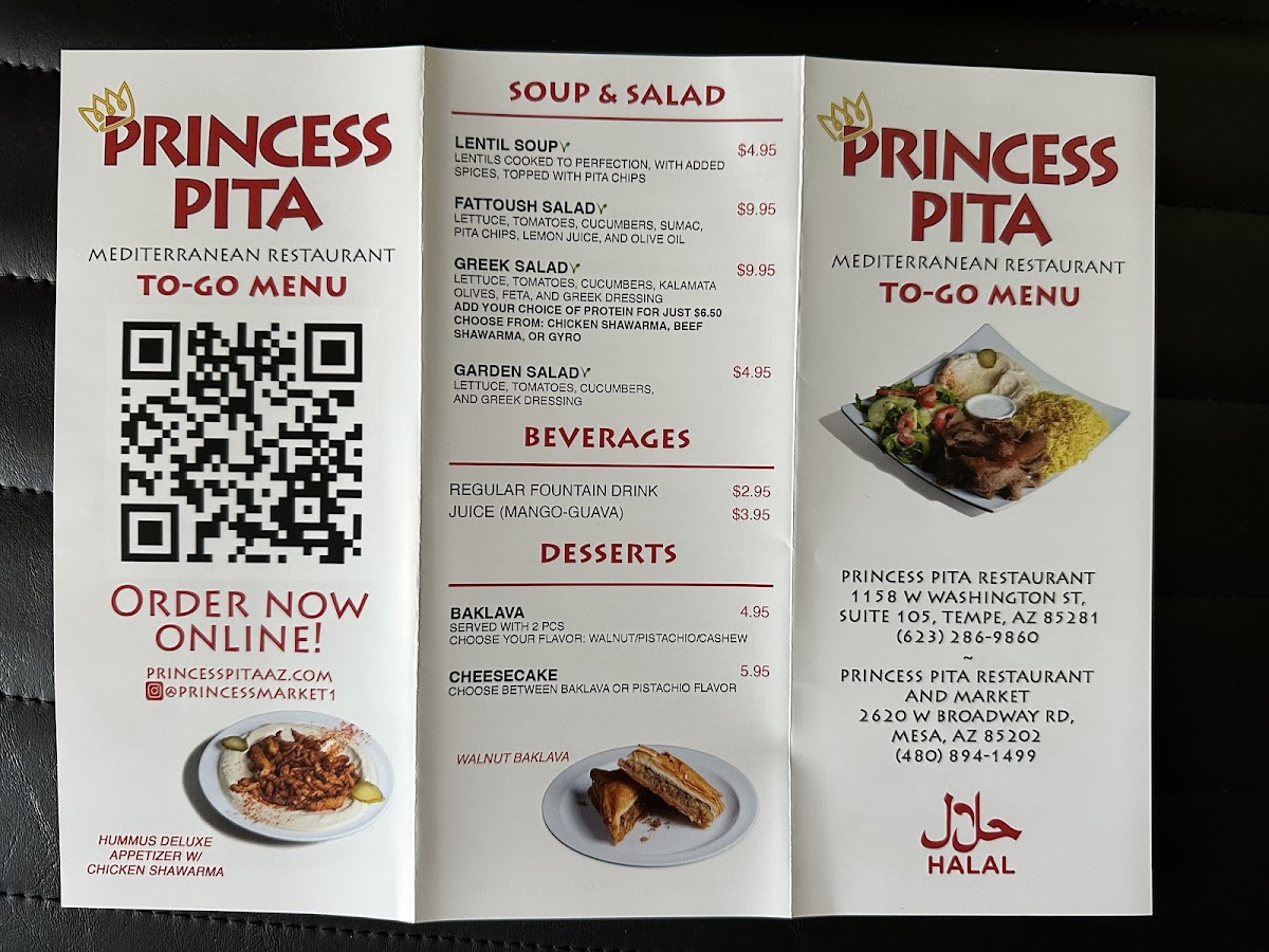 Menu Princess Pita Mediterranean Restaurant & Catering-5