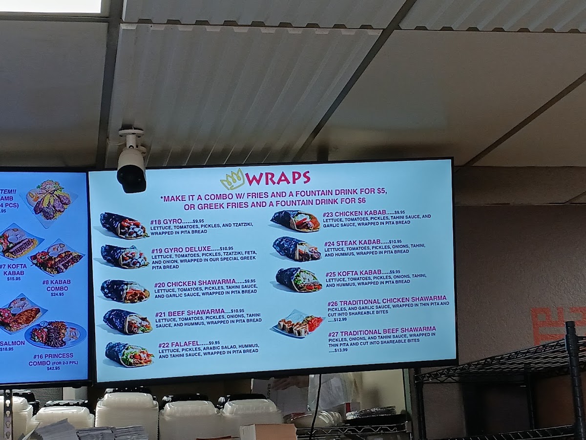 Menu Princess Pita Mediterranean Restaurant & Catering-8