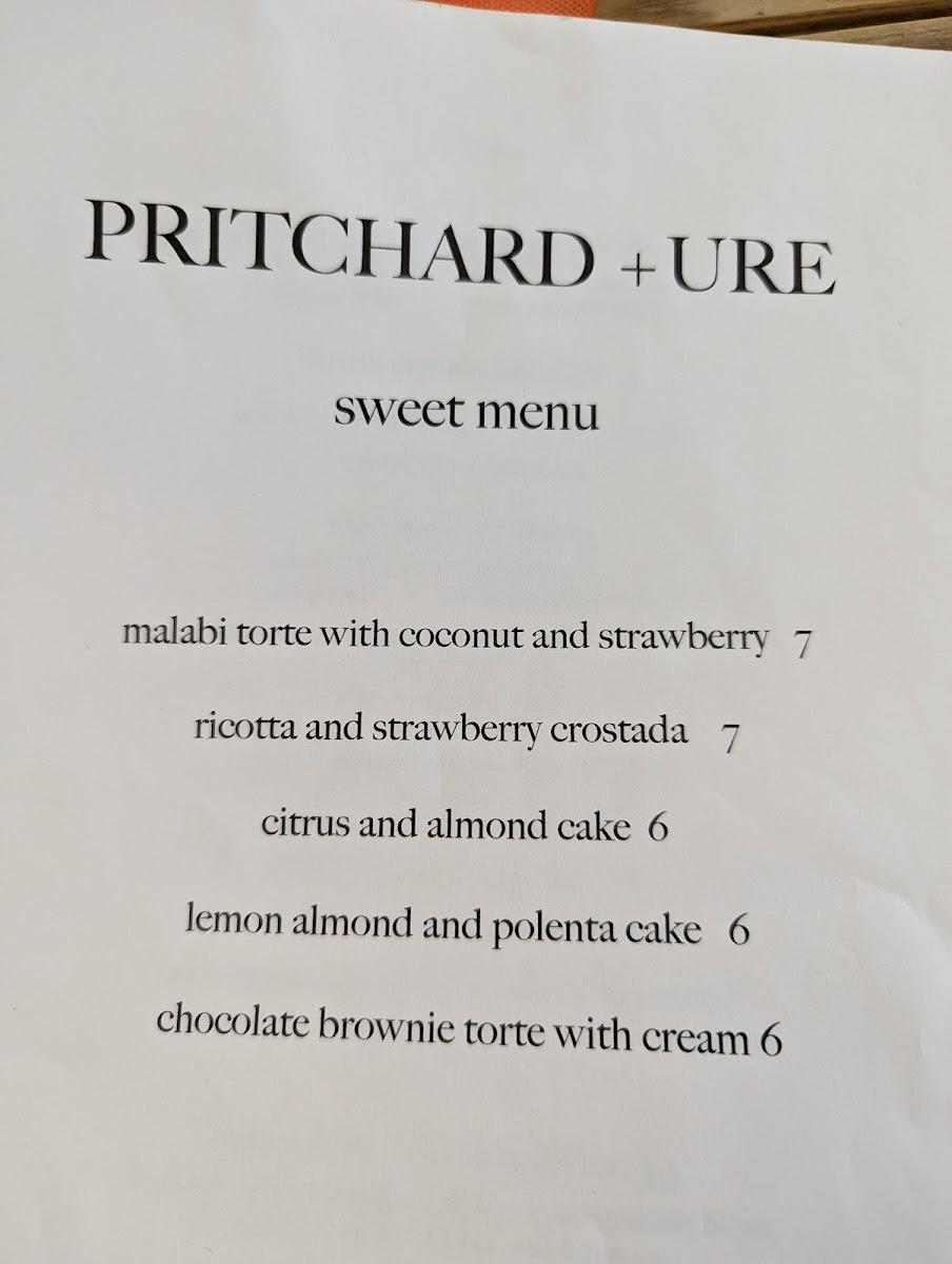 Menu Pritchard & Ure-2