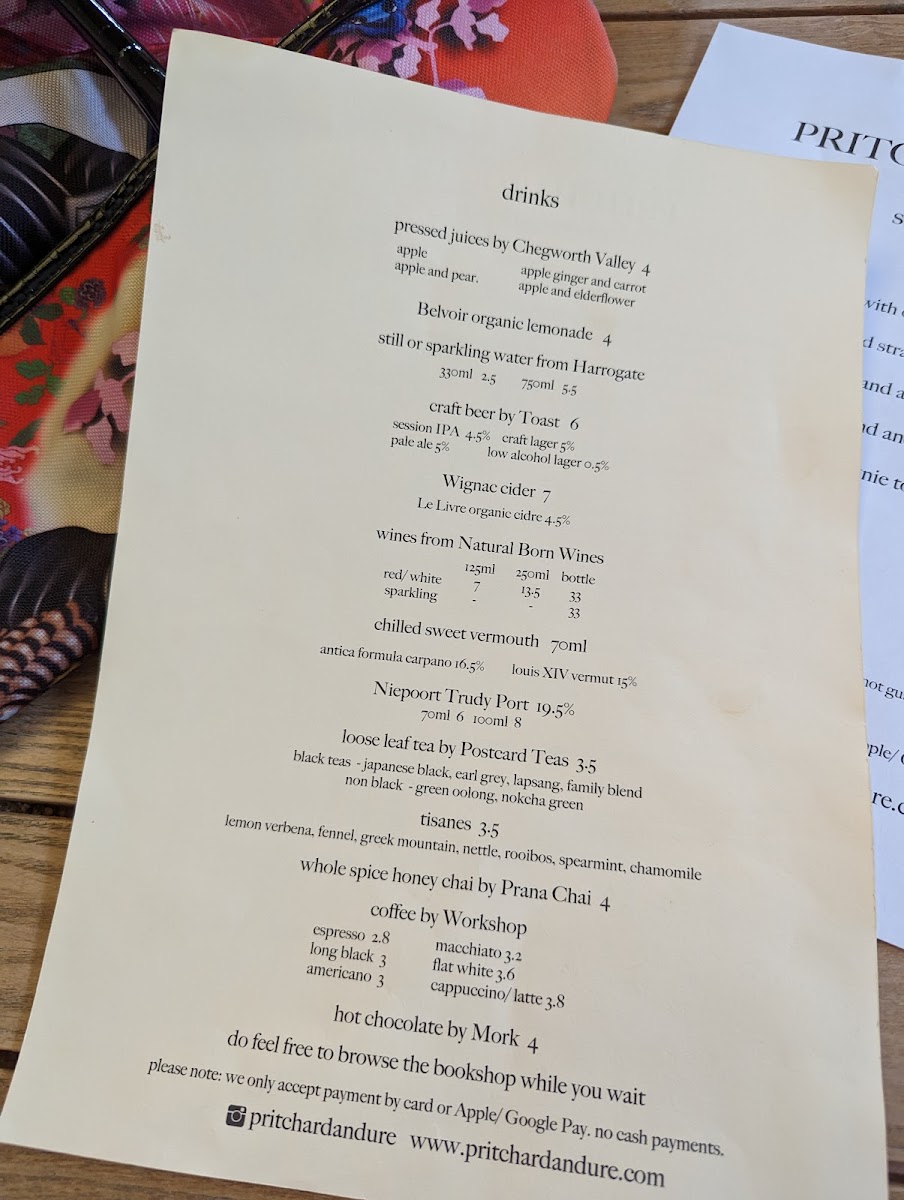 Menu Pritchard & Ure-3