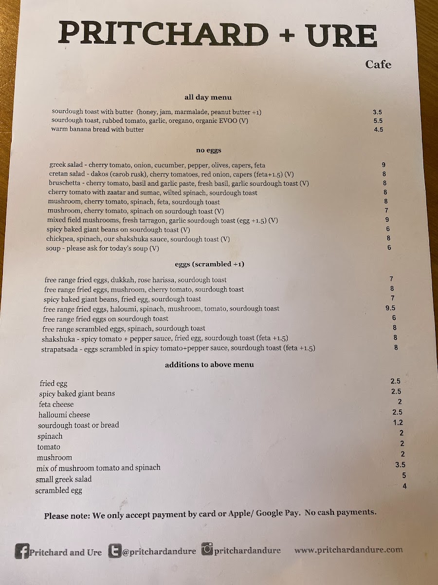 Menu Pritchard & Ure-4