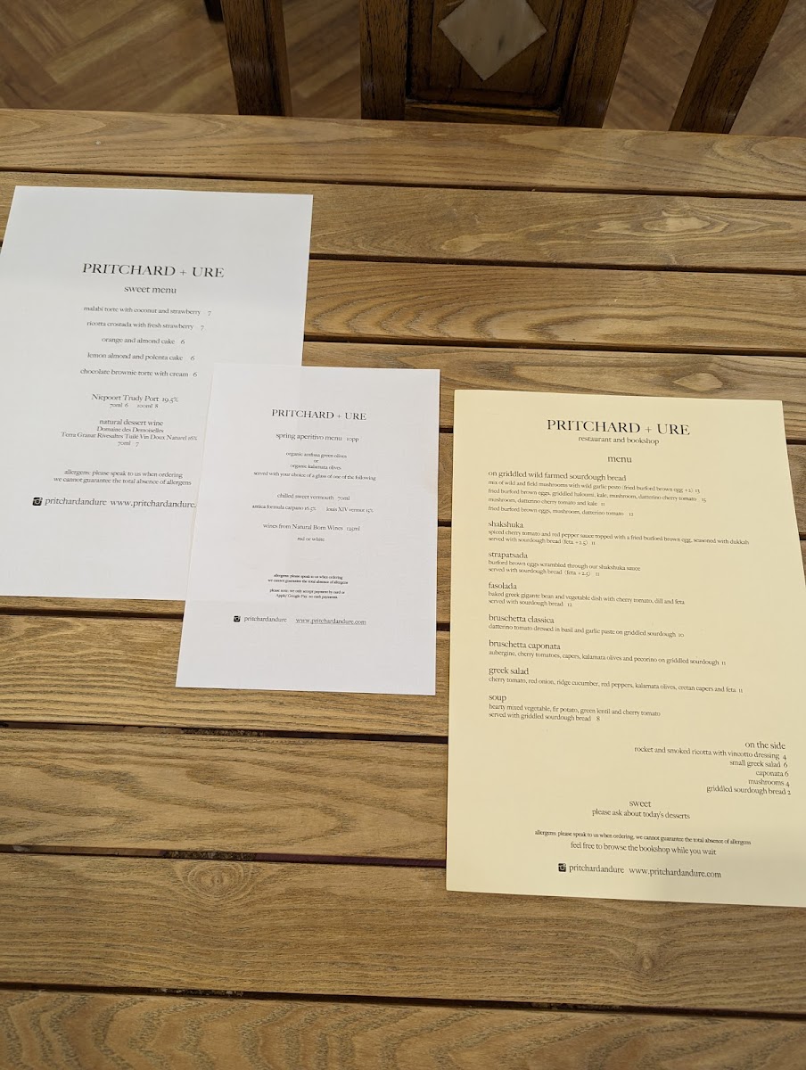 Menu Pritchard & Ure-5