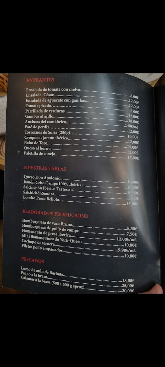 Menu Producarne A La Brasa Restaurante - Asador-7