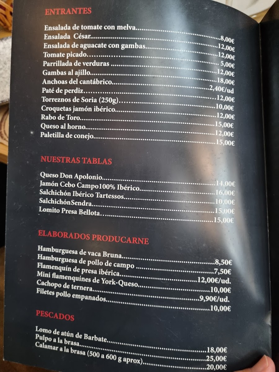 Menu Producarne A La Brasa Restaurante - Asador-9
