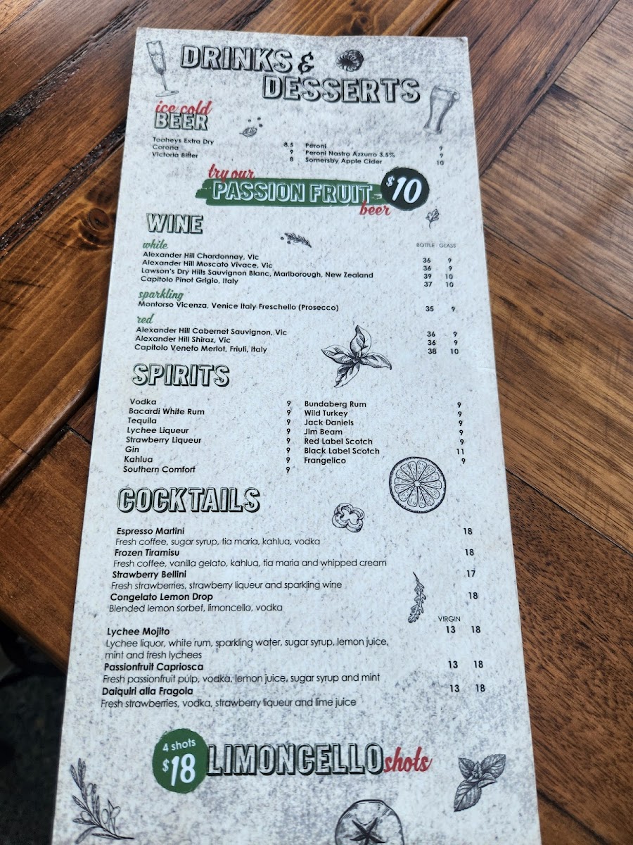 Menu Product Of Italy Kellyville-1