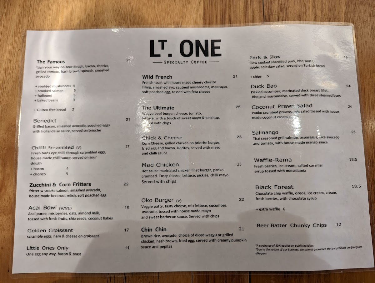 Menu Property Of Little One-2